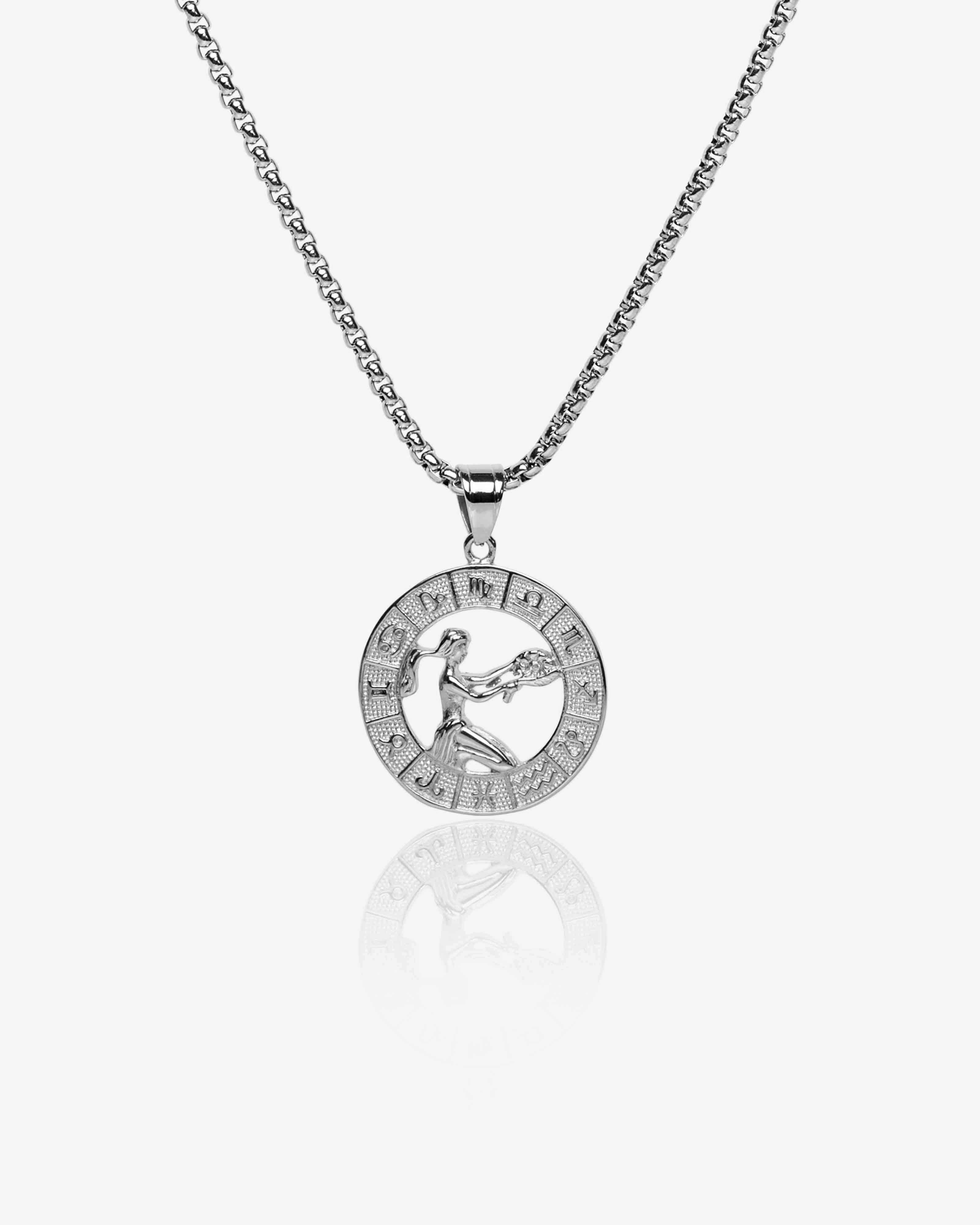 Silver Zodiac Sign Necklace