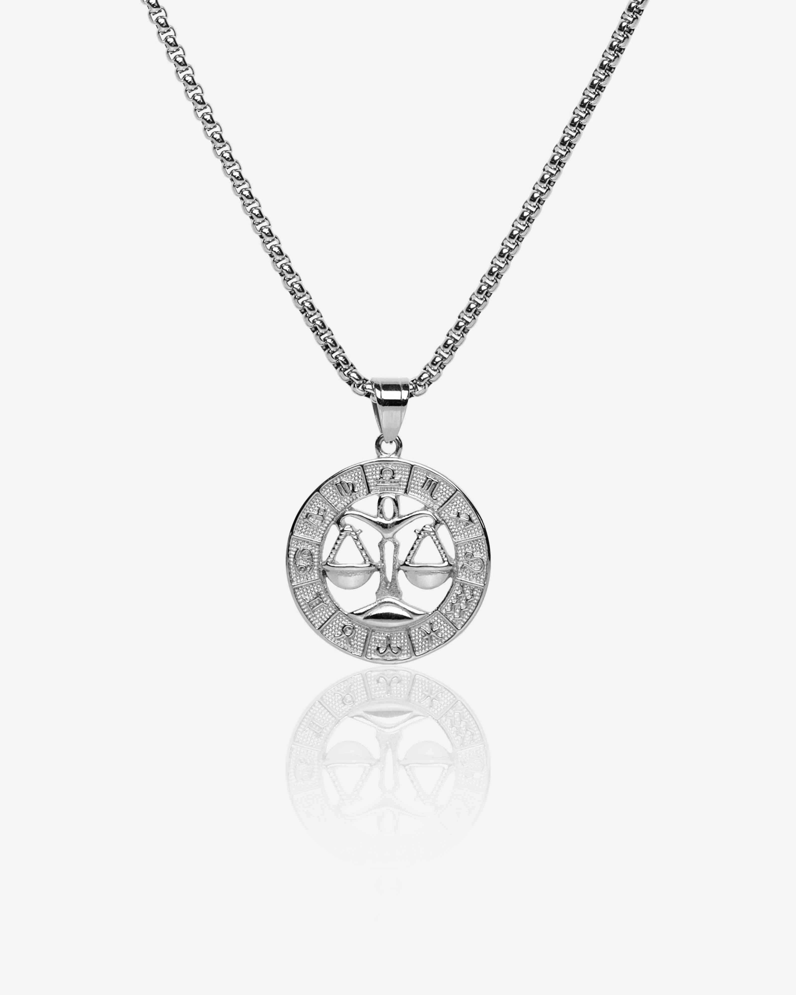 Silver Zodiac Sign Necklace