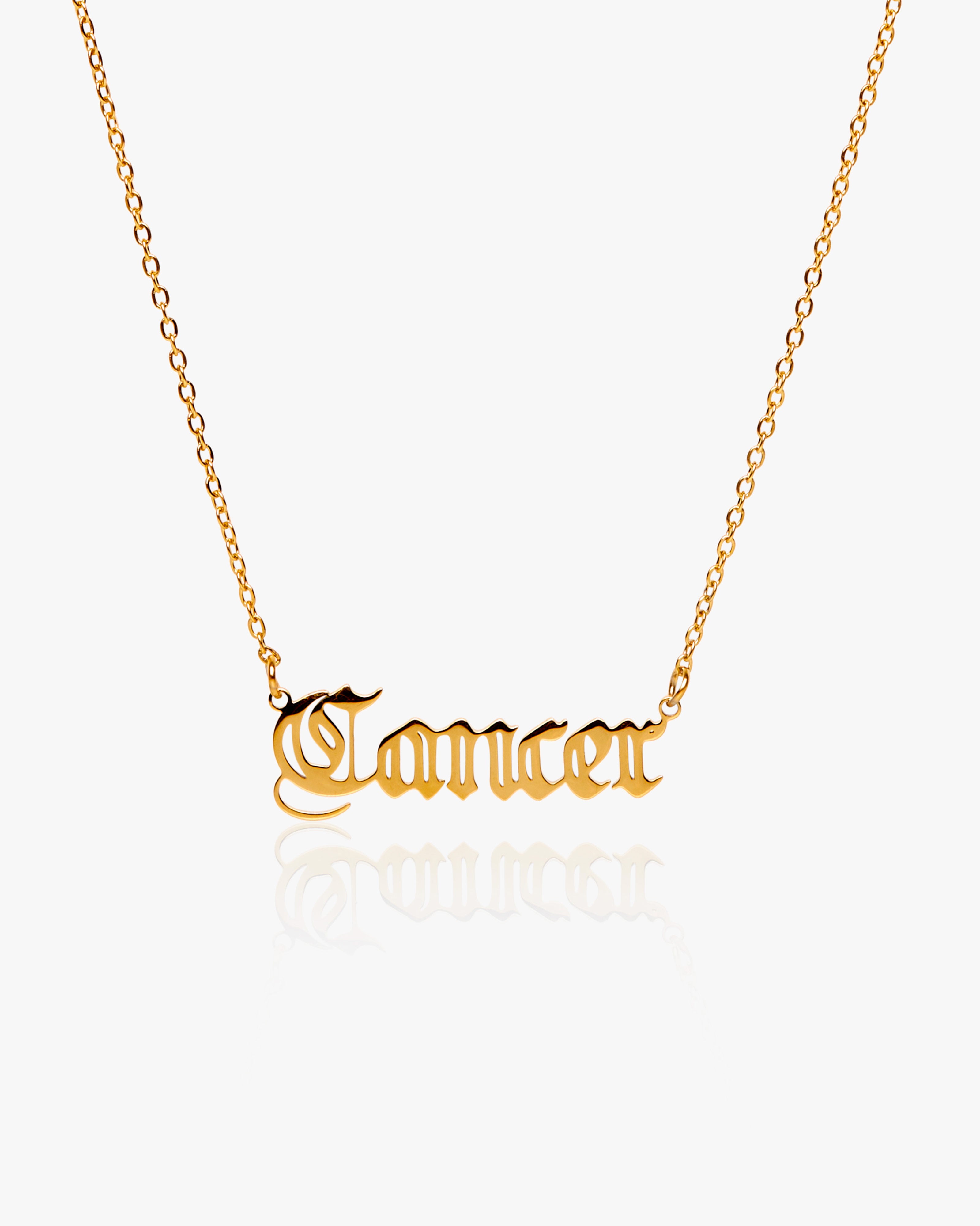 Gold Star Sign Custom Necklace