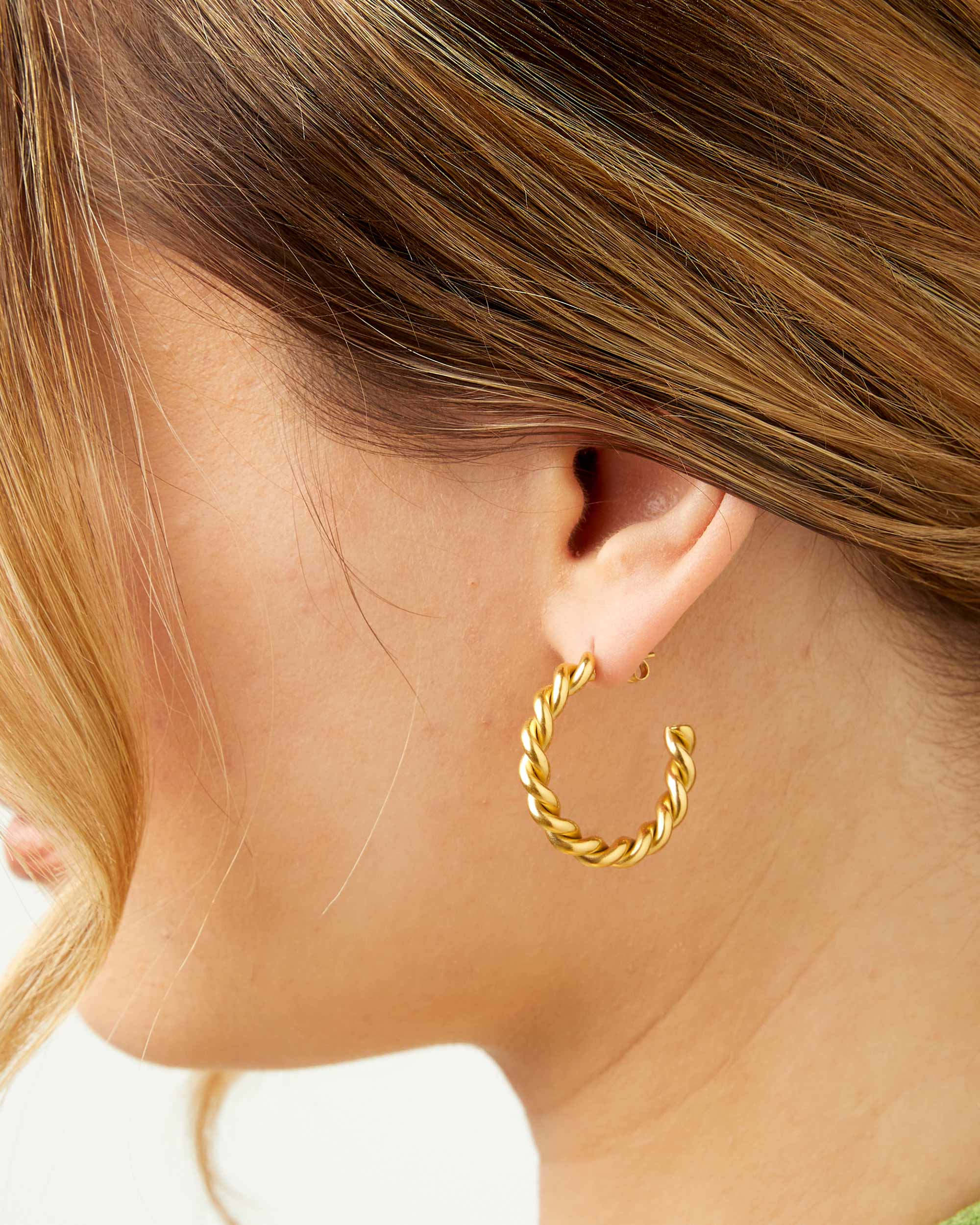 Gold Braided Earrings