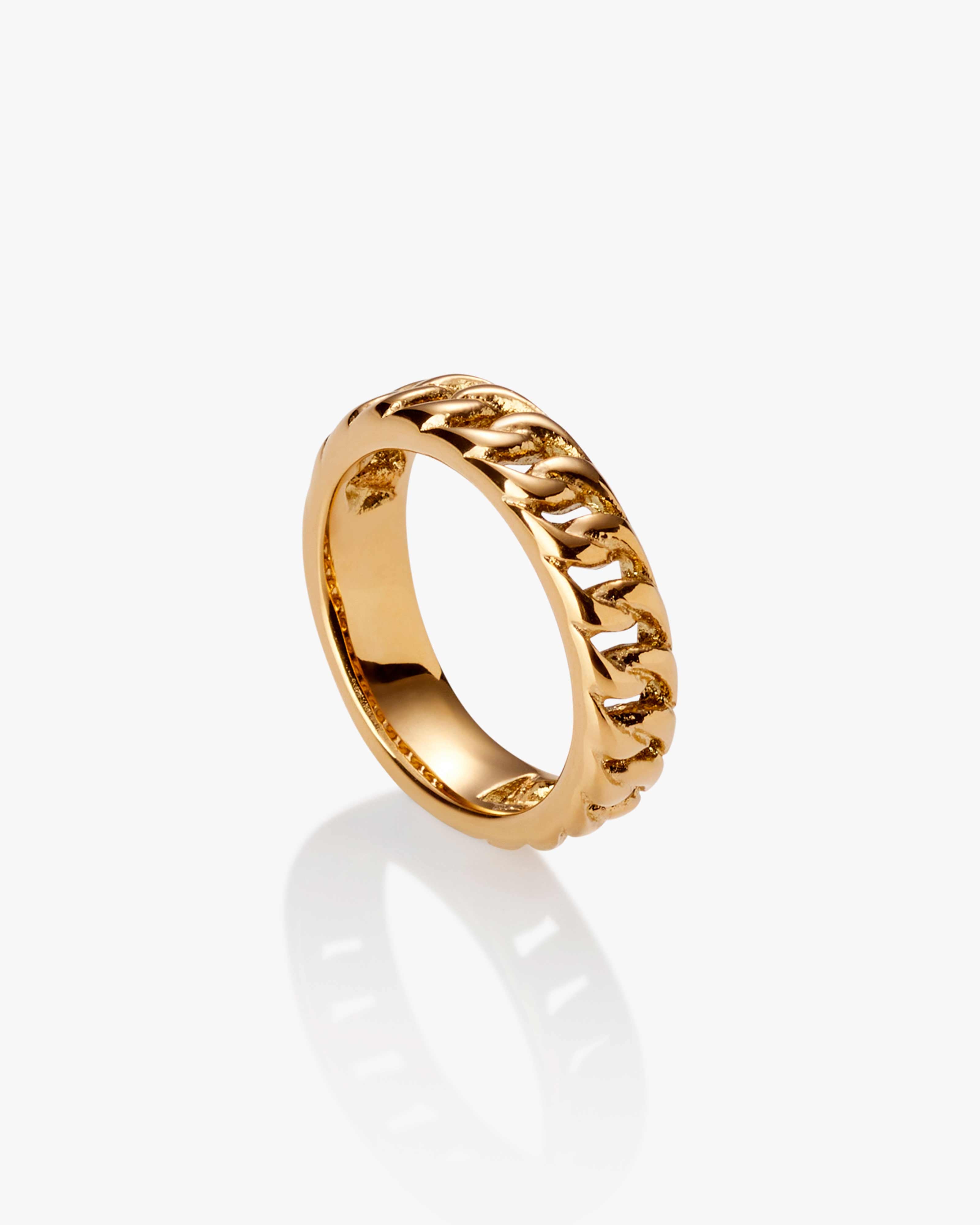 Hollow Chain Link Ring