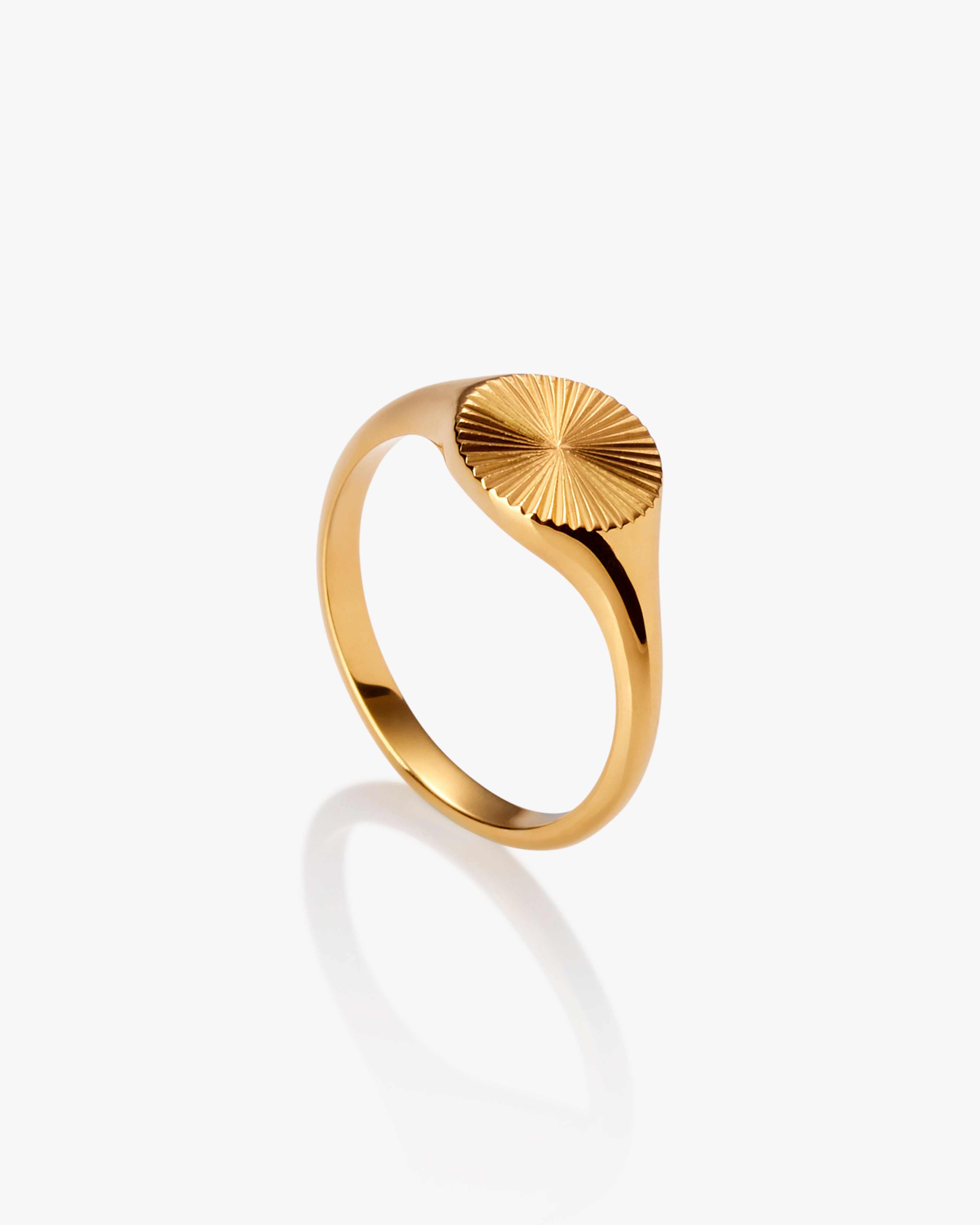 Gold Sunray Ring