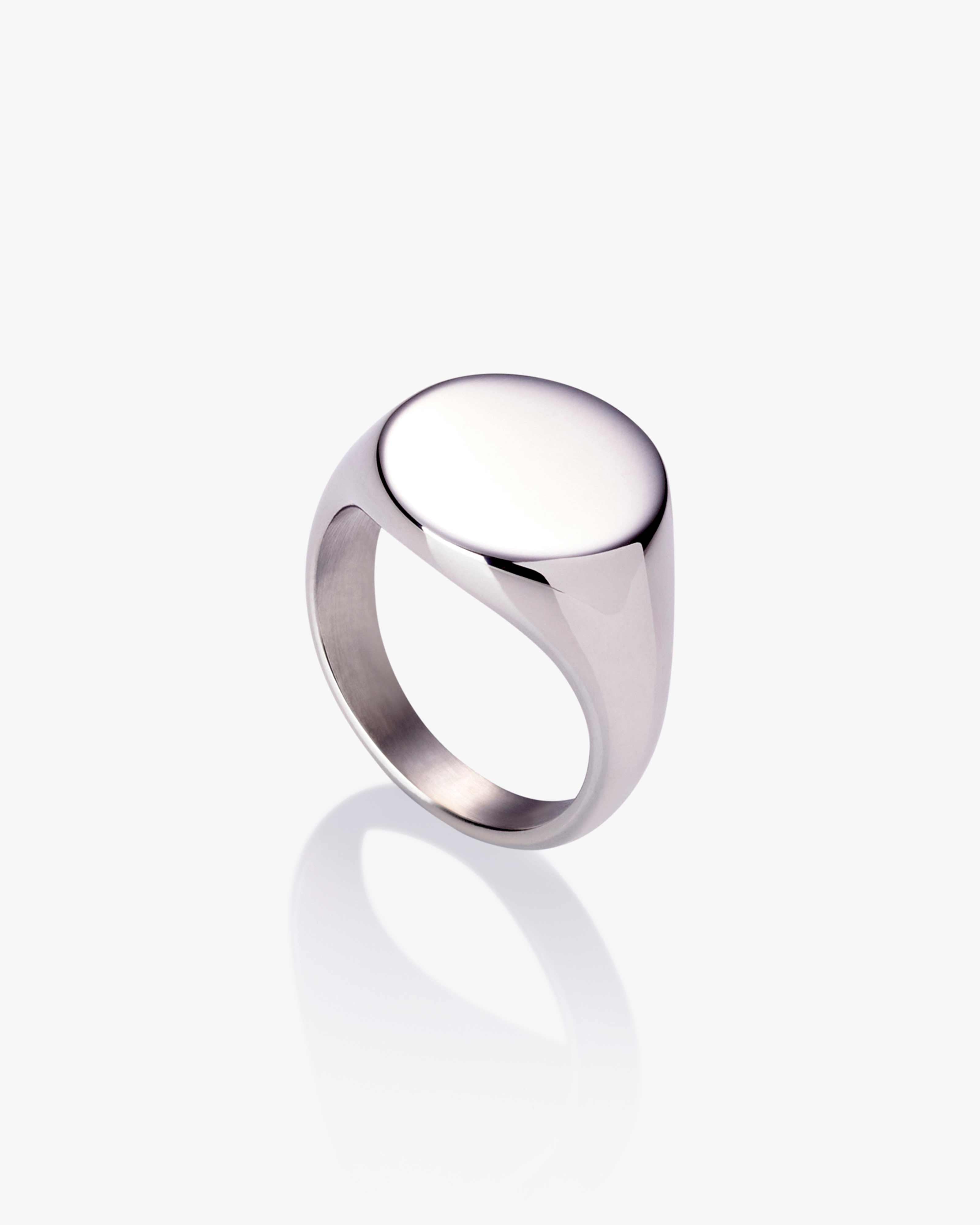 Plain Silver Signet Ring
