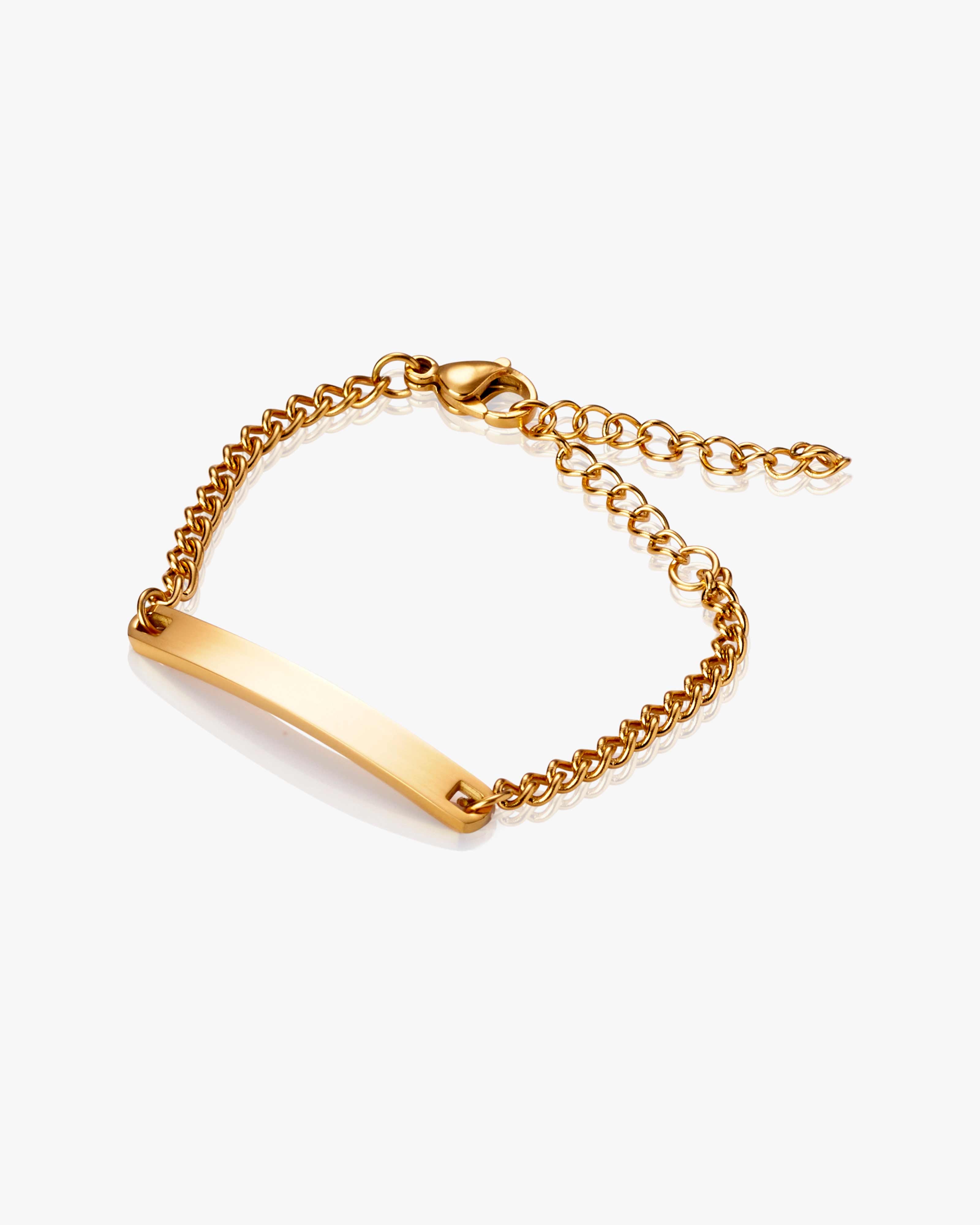 Gold Blank Bar Bracelet