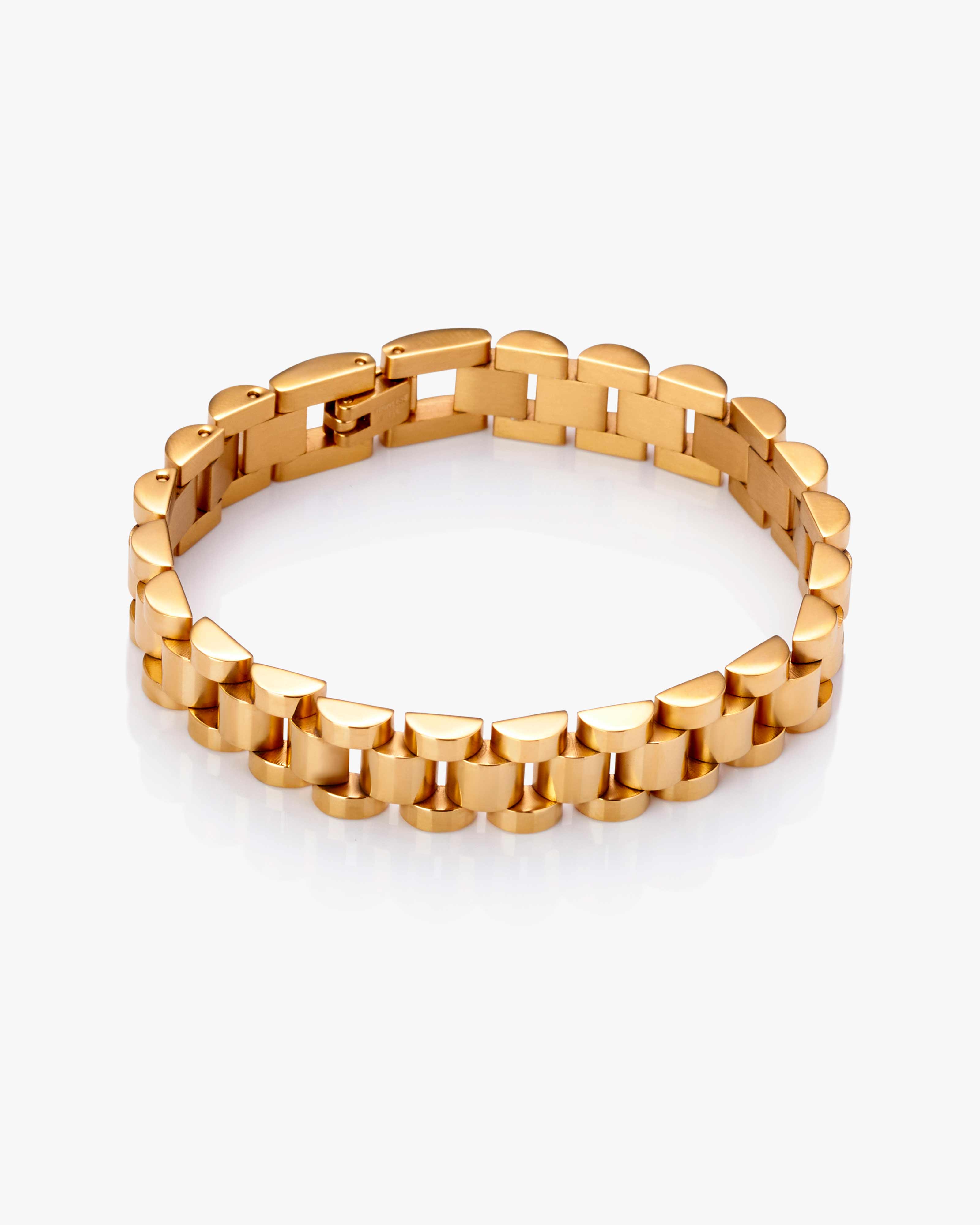 Chunky Gold Watch Band Bracelet