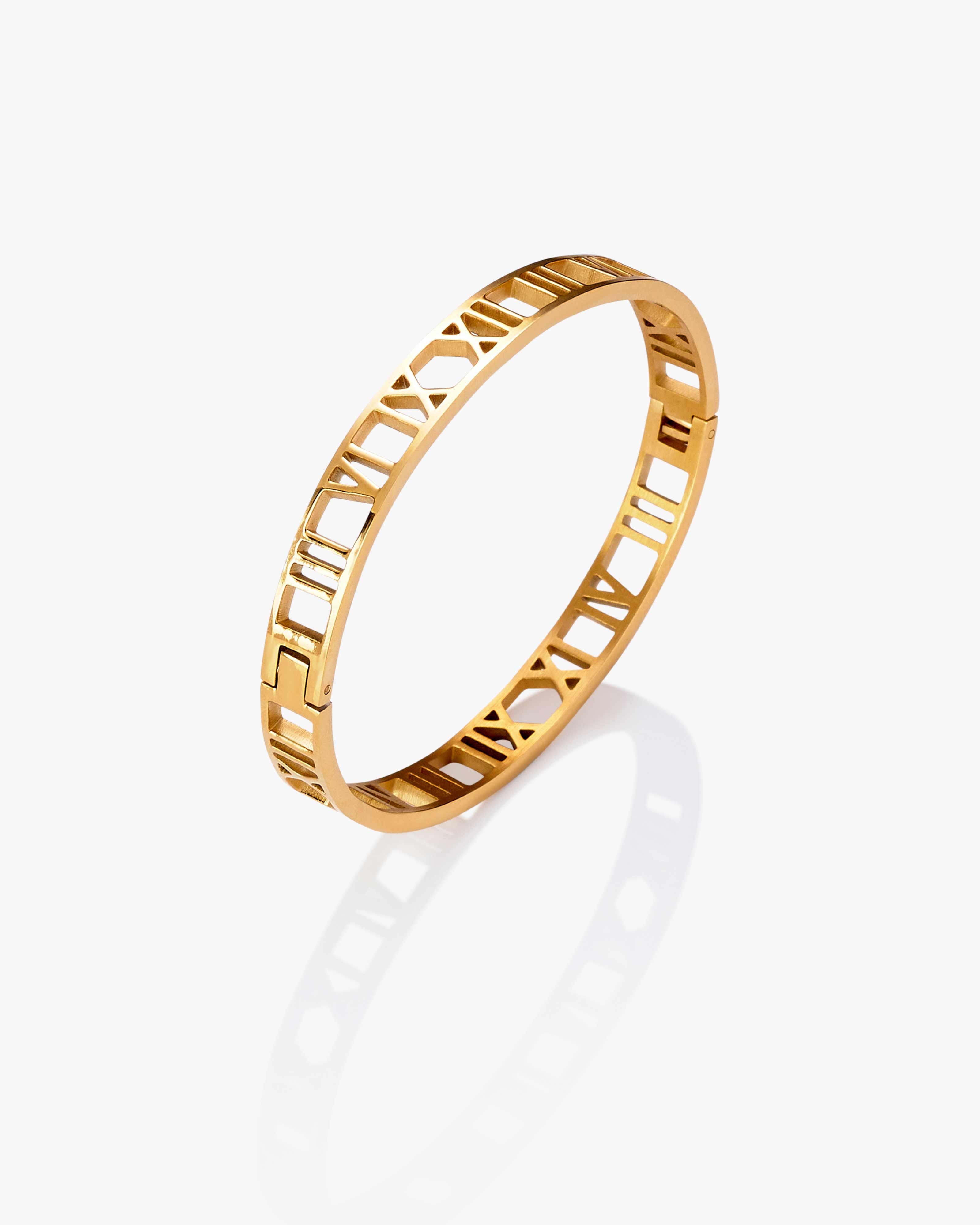 Gold Roman Numeral Bracelet