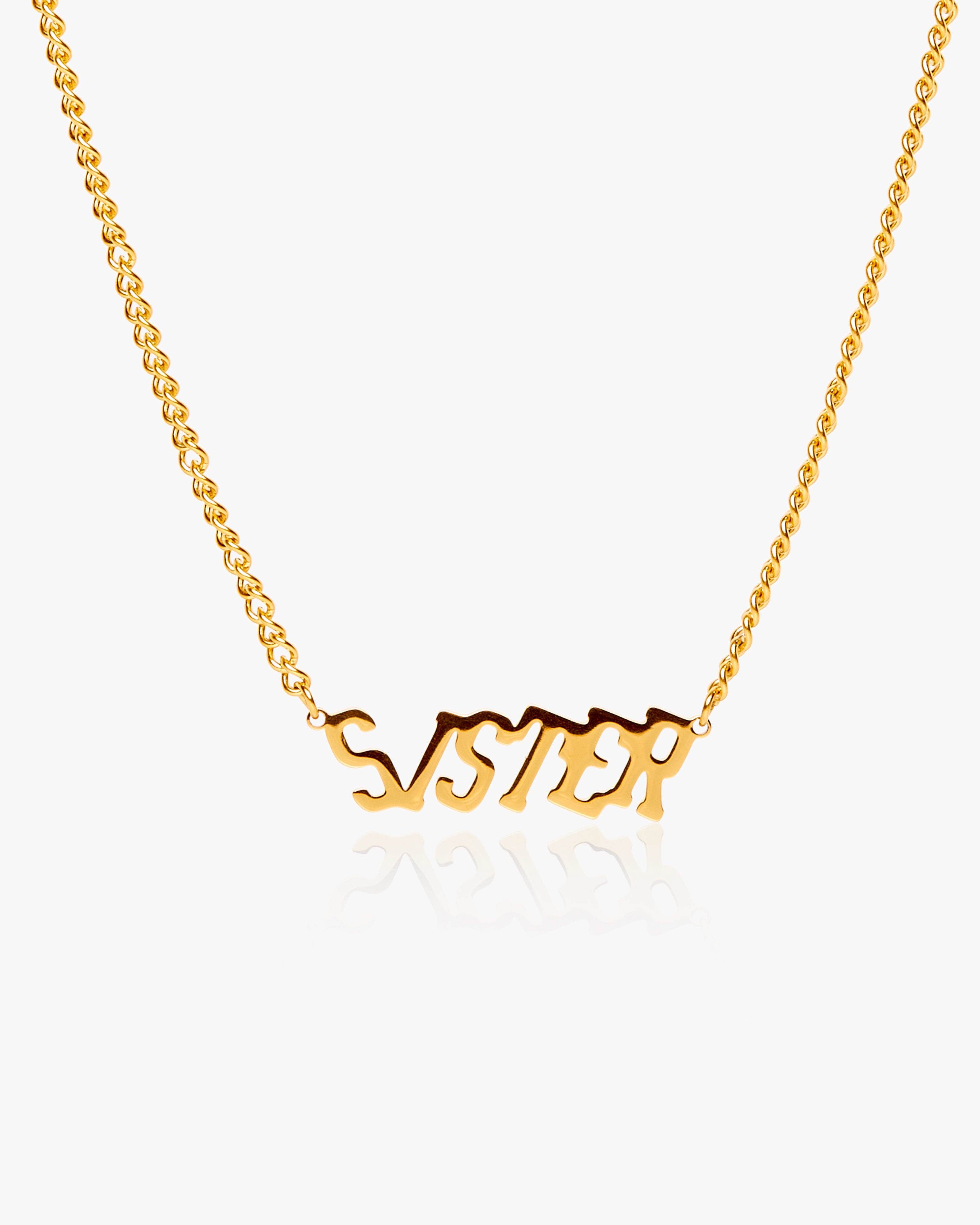 Slanted Custom Name Necklace