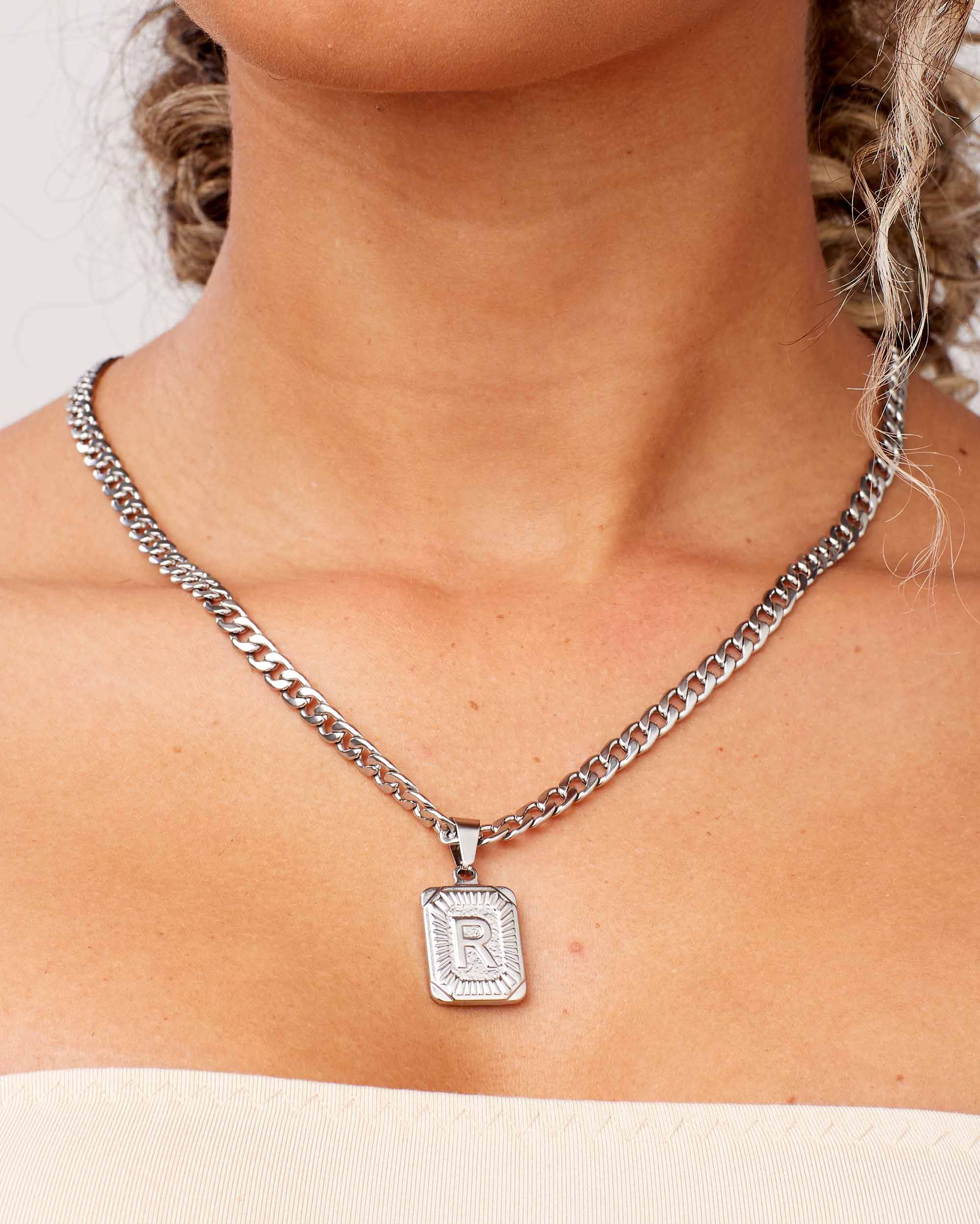 Custom Initial Pendant Necklace