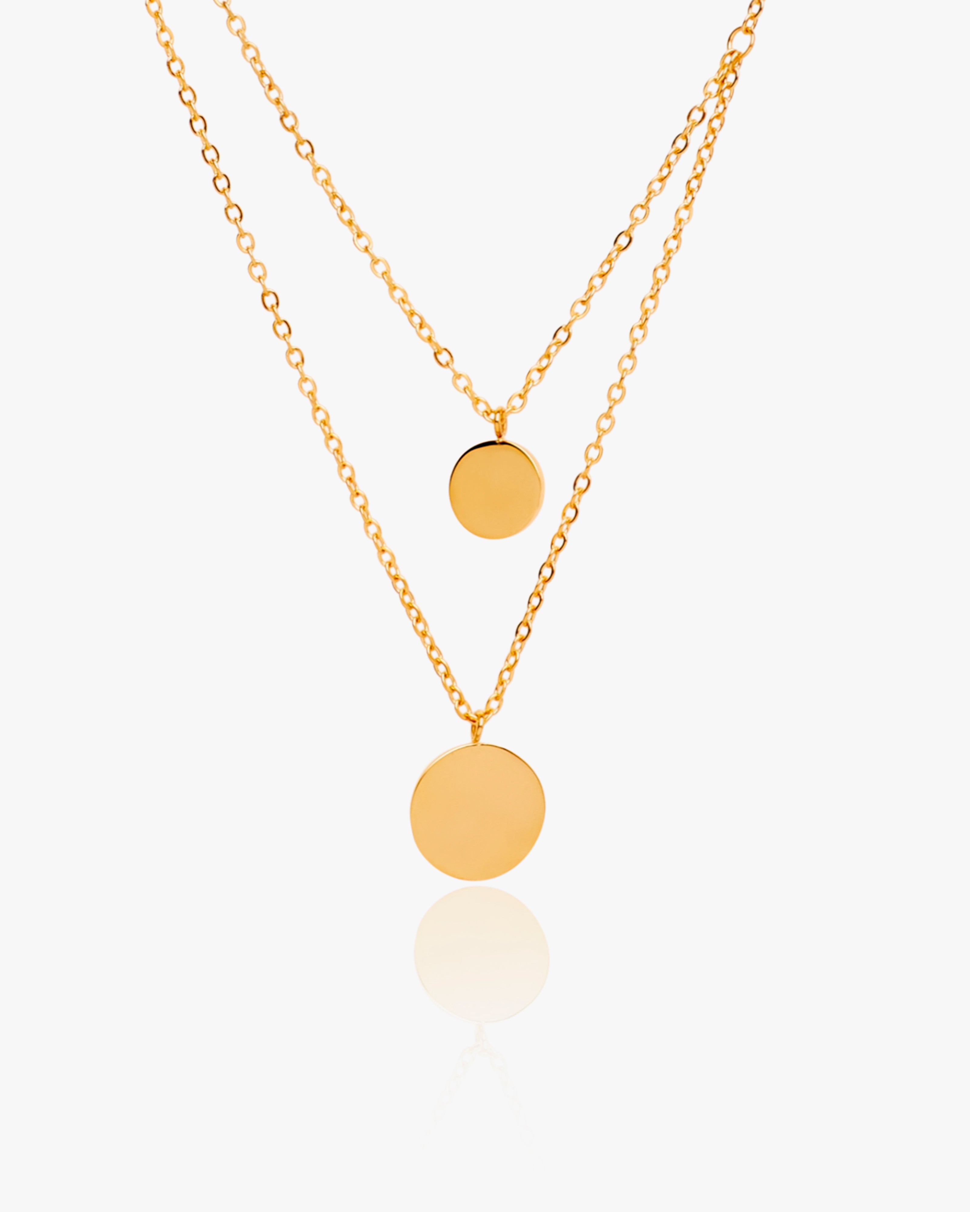 Gold Layered Pendant Necklace